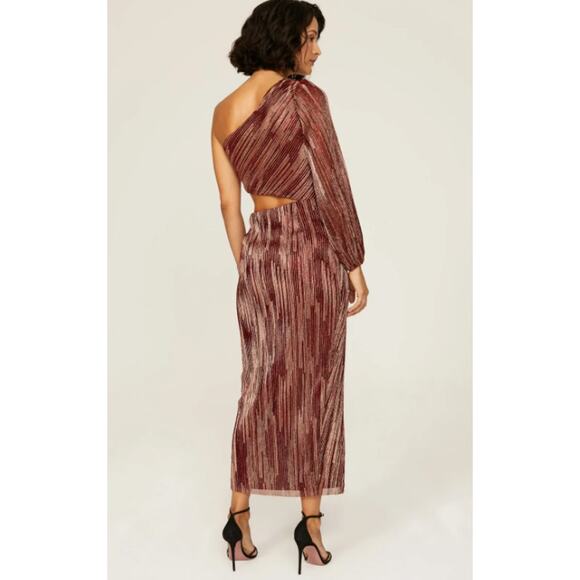 Saylor Laia Purple crepe one-shoulder Dress Size XS - Picture 3 of 10